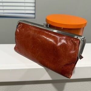 Hobo Brown Kisslock Wallet